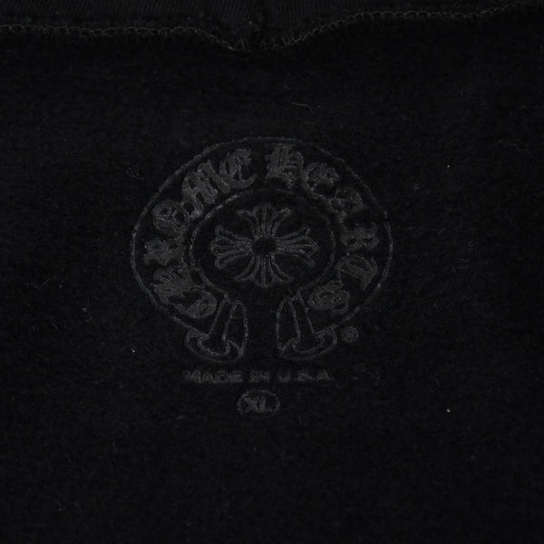 新品未使用 CHROME HEARTS クロムハーツ 大阪限定ホースシュー ジップアップフーディ パーカー 大阪限定 ダガー ブラック XLサイズ 中古 4a004315