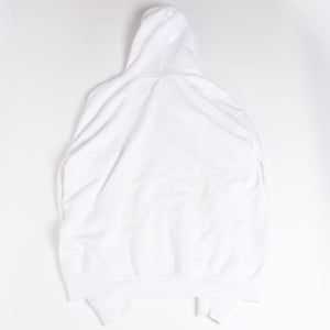 極美品 CHROME HEARTS クロムハーツ ホワイト グロウ ジップアップ フーディ ホースシュー 蓄光プリント ホワイト ダガー Lサイズ 中古 4a004311