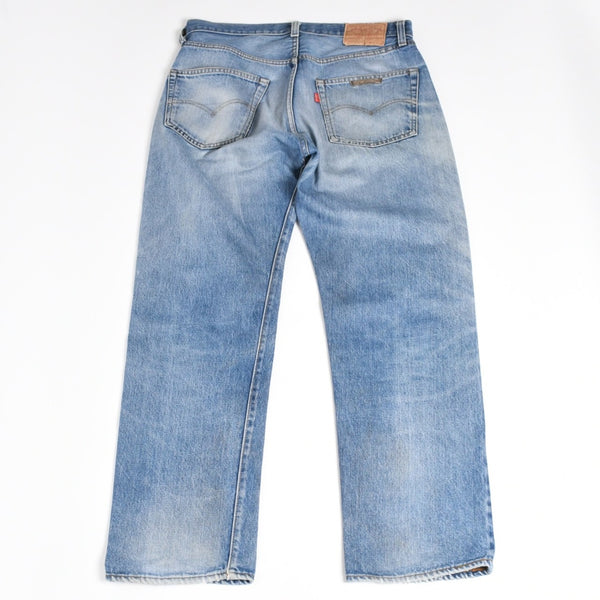 CHROME HEARTS クロムハーツ × Levi's リーバイス デニムパンツ ジーンズ サイズ32 クロスボール インディゴブルー 美品 中古 4a004333