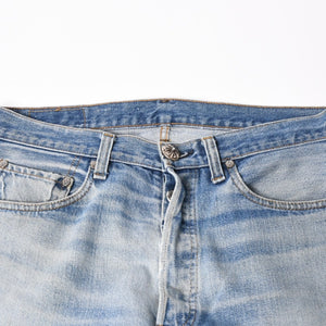 CHROME HEARTS クロムハーツ × Levi's リーバイス デニムパンツ ジーンズ サイズ32 クロスボール インディゴブルー 美品 中古 4a004333