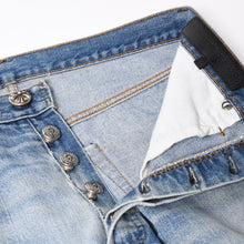 画像をギャラリービューアに読み込む, CHROME HEARTS クロムハーツ × Levi's リーバイス デニムパンツ ジーンズ サイズ32 クロスボール インディゴブルー 美品 中古 4a004333