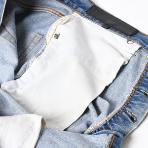 CHROME HEARTS クロムハーツ × Levi's リーバイス デニムパンツ ジーンズ サイズ32 クロスボール インディゴブルー 美品 中古 4a004333