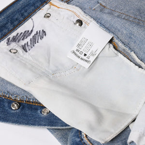 CHROME HEARTS クロムハーツ × Levi's リーバイス デニムパンツ ジーンズ サイズ32 クロスボール インディゴブルー 美品 中古 4a004333