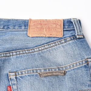 CHROME HEARTS クロムハーツ × Levi's リーバイス デニムパンツ ジーンズ サイズ32 クロスボール インディゴブルー 美品 中古 4a004333