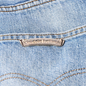 CHROME HEARTS クロムハーツ × Levi's リーバイス デニムパンツ ジーンズ サイズ32 クロスボール インディゴブルー 美品 中古 4a004333