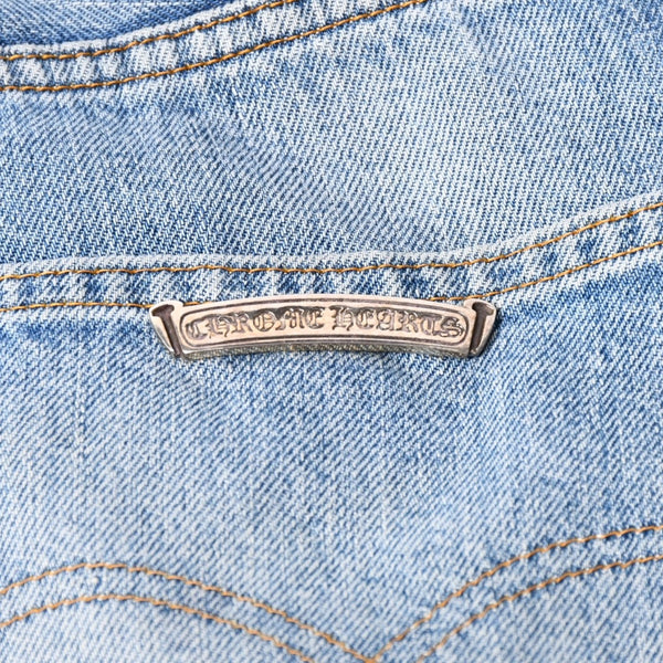 CHROME HEARTS クロムハーツ × Levi's リーバイス デニムパンツ ジーンズ サイズ32 クロスボール インディゴブルー 美品 中古 4a004333