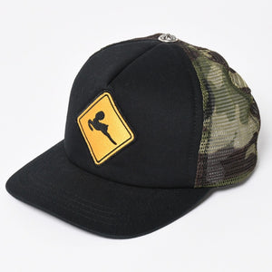 極美品 CHROME HEARTS クロムハーツ FOTI フォティ メッシュトラッカーキャップ 帽子 カモフラメッシュキャップ 中古 4a004309