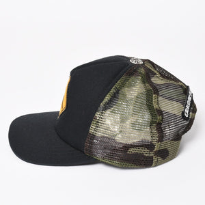 極美品 CHROME HEARTS クロムハーツ FOTI フォティ メッシュトラッカーキャップ 帽子 カモフラメッシュキャップ 中古 4a004309