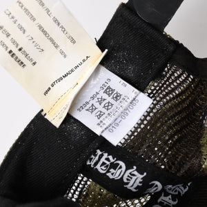 極美品 CHROME HEARTS クロムハーツ FOTI フォティ メッシュトラッカーキャップ 帽子 カモフラメッシュキャップ 中古 4a004309