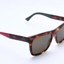 画像をギャラリービューアに読み込む, 極美品 GUCCI グッチ Sunglasses サングラス GG0158S サイズ54◻︎17 145 ブラウン レッド グリーン 中古 4a004312