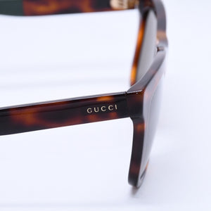 極美品 GUCCI グッチ Sunglasses サングラス GG0158S サイズ54◻︎17 145 ブラウン レッド グリーン 中古 4a004312