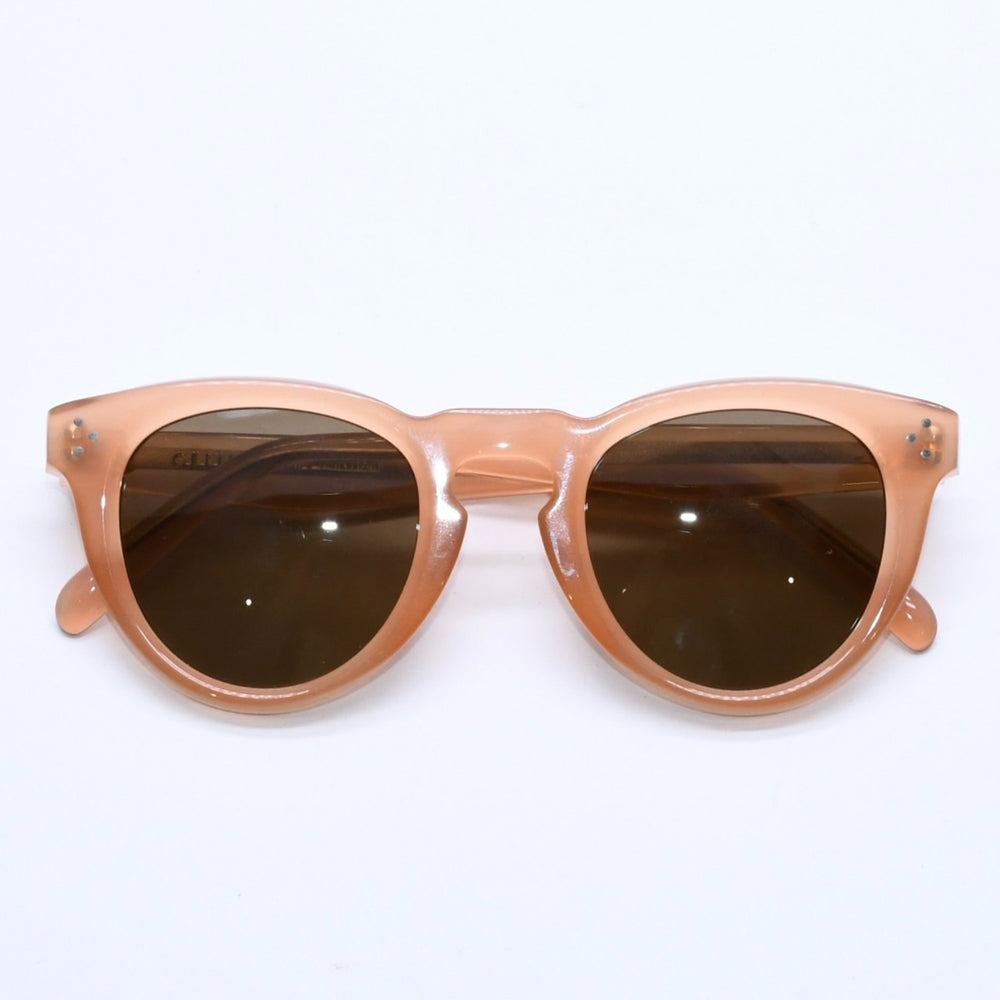 極美品 CELINE セリーヌ Sunglasses サングラス フィービー期 ピンク グレー CL 41384 F/S サイズ47◻︎24 145 中古 4a004320