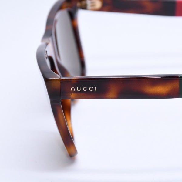 極美品 GUCCI グッチ Sunglasses サングラス GG0158S サイズ54◻︎17 145 ブラウン レッド グリーン 中古 4a004312