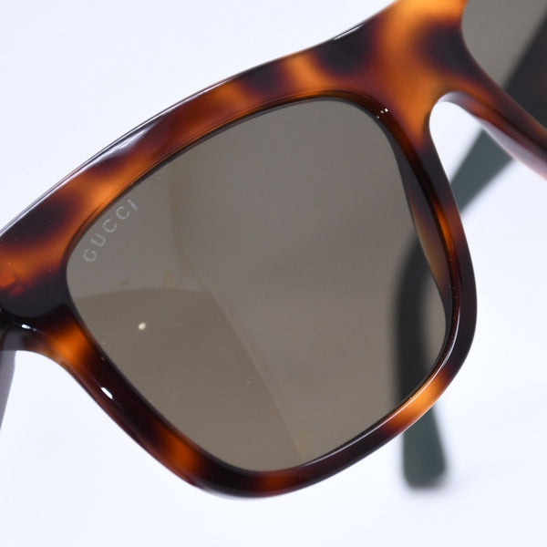 極美品 GUCCI グッチ Sunglasses サングラス GG0158S サイズ54◻︎17 145 ブラウン レッド グリーン 中古 4a004312