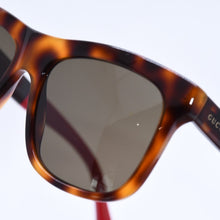画像をギャラリービューアに読み込む, 極美品 GUCCI グッチ Sunglasses サングラス GG0158S サイズ54◻︎17 145 ブラウン レッド グリーン 中古 4a004312