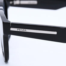画像をギャラリービューアに読み込む, 極美品 PRADA プラダ Sunglasses サングラス ブラック ダークブルーレンズ SPR A04-F サイズ54◻︎18 中古 4a004314