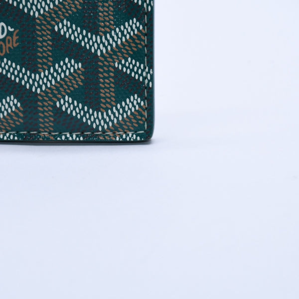New and unused GOYARD Saint Sulpice Card Case PVC Vozel Calfskin Green STSULPPMLTY01CL01X Used 4a004322