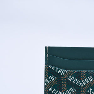New and unused GOYARD Saint Sulpice Card Case PVC Vozel Calfskin Green STSULPPMLTY01CL01X Used 4a004322