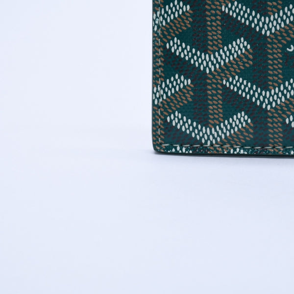 New and unused GOYARD Saint Sulpice Card Case PVC Vozel Calfskin Green STSULPPMLTY01CL01X Used 4a004322