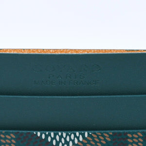 New and unused GOYARD Saint Sulpice Card Case PVC Vozel Calfskin Green STSULPPMLTY01CL01X Used 4a004322