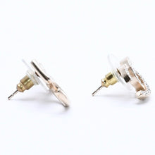 Load image into Gallery viewer, CHANEL シャネル ココマーク ピアス 重量約4.31g A21S刻印 No.5 ラインストーン メタル GP ゴールド クリア 両耳用 美品 中古 4a003729