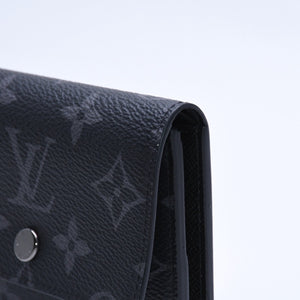 新品同様品 LOUIS VUITTON ルイヴィトン モノグラムエクリプス ヴィクターウォレット M12598 ブラック 中古 4a004259