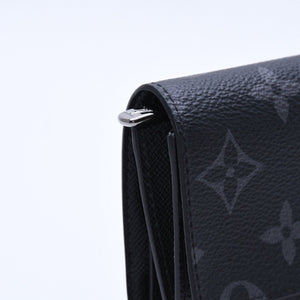 新品同様品 LOUIS VUITTON ルイヴィトン モノグラムエクリプス ヴィクターウォレット M12598 ブラック 中古 4a004259