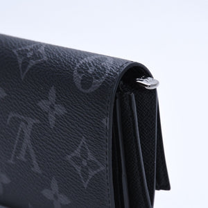 新品同様品 LOUIS VUITTON ルイヴィトン モノグラムエクリプス ヴィクターウォレット M12598 ブラック 中古 4a004259