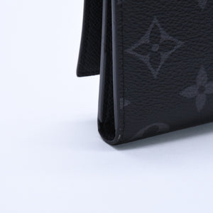 新品同様品 LOUIS VUITTON ルイヴィトン モノグラムエクリプス ヴィクターウォレット M12598 ブラック 中古 4a004259