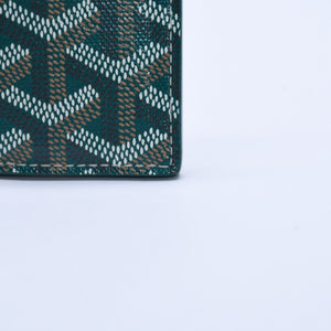 New and unused GOYARD Saint Sulpice Card Case PVC Vozel Calfskin Green STSULPPMLTY01CL01X Used 4a004322