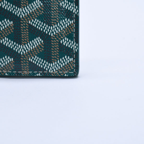 New and unused GOYARD Saint Sulpice Card Case PVC Vozel Calfskin Green STSULPPMLTY01CL01X Used 4a004322