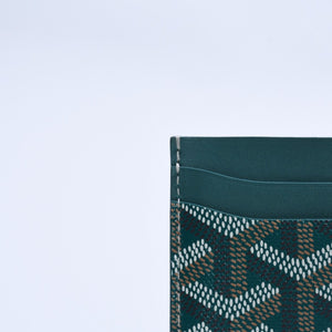 New and unused GOYARD Saint Sulpice Card Case PVC Vozel Calfskin Green STSULPPMLTY01CL01X Used 4a004322