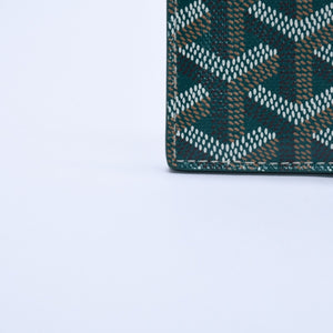 New and unused GOYARD Saint Sulpice Card Case PVC Vozel Calfskin Green STSULPPMLTY01CL01X Used 4a004322