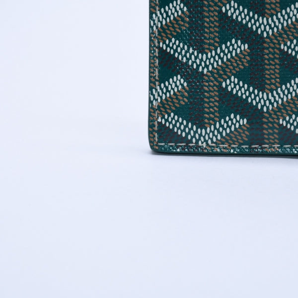 New and unused GOYARD Saint Sulpice Card Case PVC Vozel Calfskin Green STSULPPMLTY01CL01X Used 4a004322