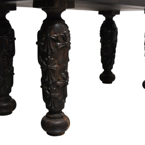 Very Good Condition CHROME HEARTS EBONY BENCH Ebony Bench Furniture Line CH Plus Cemetery Cross Gothic Style Used 4a004325