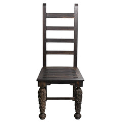 Very Good Condition CHROME HEARTS EBONY CHAIR Dining Chair Chair Furniture Line Cemetery Cross Gothic Style Used 4a004326