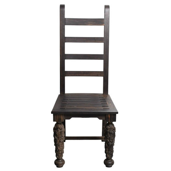 Very Good Condition CHROME HEARTS EBONY CHAIR Dining Chair Chair Furniture Line Cemetery Cross Gothic Style Used 4a004326