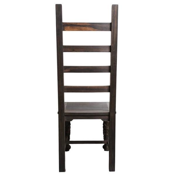 Very Good Condition CHROME HEARTS EBONY CHAIR Dining Chair Chair Furniture Line Cemetery Cross Gothic Style Used 4a004326