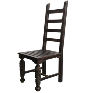 Very Good Condition CHROME HEARTS EBONY CHAIR Dining Chair Chair Furniture Line Cemetery Cross Gothic Style Used 4a004326
