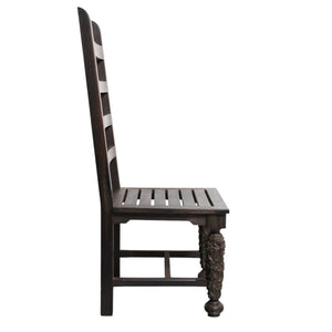 Very Good Condition CHROME HEARTS EBONY CHAIR Dining Chair Chair Furniture Line Cemetery Cross Gothic Style Used 4a004326