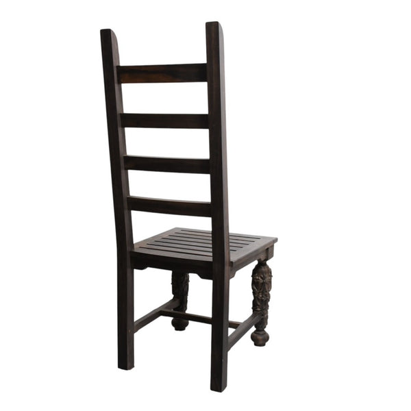 Very Good Condition CHROME HEARTS EBONY CHAIR Dining Chair Chair Furniture Line Cemetery Cross Gothic Style Used 4a004326