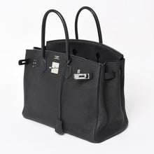 画像をギャラリービューアに読み込む, 極美品 HERMES エルメス BIRKIN バーキン35 ブラック シルバー金具 トゴハンドバッグ □N刻印 中古 4a004337