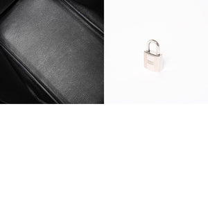 極美品 HERMES エルメス BIRKIN バーキン35 ブラック シルバー金具 トゴハンドバッグ □N刻印 中古 4a004337