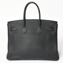 画像をギャラリービューアに読み込む, 極美品 HERMES エルメス BIRKIN バーキン35 ブラック シルバー金具 トゴハンドバッグ □N刻印 中古 4a004337