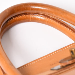 HERMES エルメス ハンドバッグ バーキン オータクロア45 ヴァッシュ ナチュラル ブロンズ金具 X刻印 美品 中古 4a004338