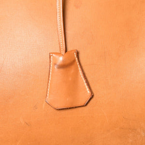 HERMES エルメス ハンドバッグ バーキン オータクロア45 ヴァッシュ ナチュラル ブロンズ金具 X刻印 美品 中古 4a004338