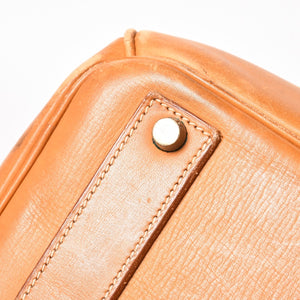 HERMES エルメス ハンドバッグ バーキン オータクロア45 ヴァッシュ ナチュラル ブロンズ金具 X刻印 美品 中古 4a004338
