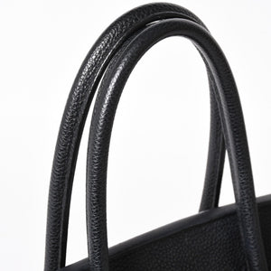 極美品 HERMES エルメス BIRKIN バーキン35 ブラック シルバー金具 トゴハンドバッグ □N刻印 中古 4a004337