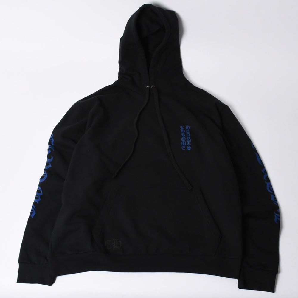 New and unused CHROME HEARTS Sweat Hoodie Size XL Old English Logo Black Used 4a000434