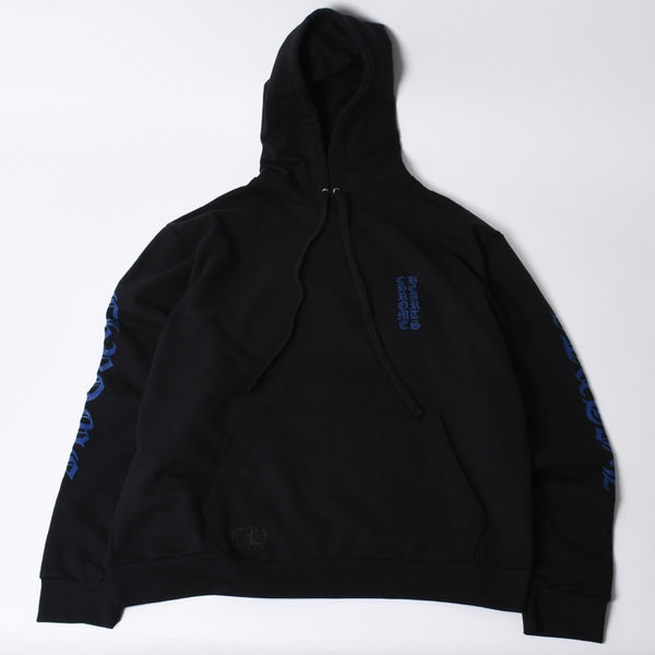 New and unused CHROME HEARTS Sweat Hoodie Size XL Old English Logo Black Used 4a000434